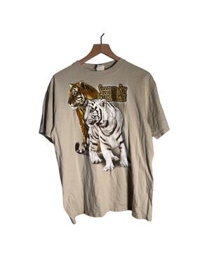 VINTAGE SIEGFRIED & ROY The Mirage Las Vegas Graphic nostalgia tiger tshirt XL